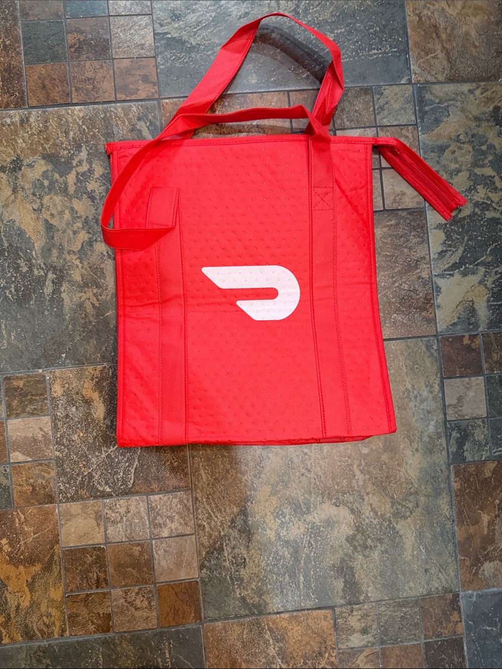 Red DoorDash Insulated Delivery Tote Bag